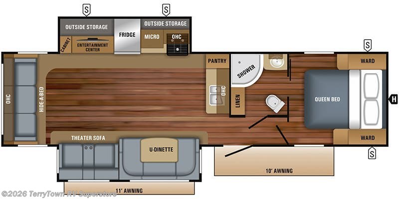 2018 Jayco White Hawk 31RL - Used Travel Trailer For Sale by TerryTown RV Superstore in Grand Rapids, Michigan