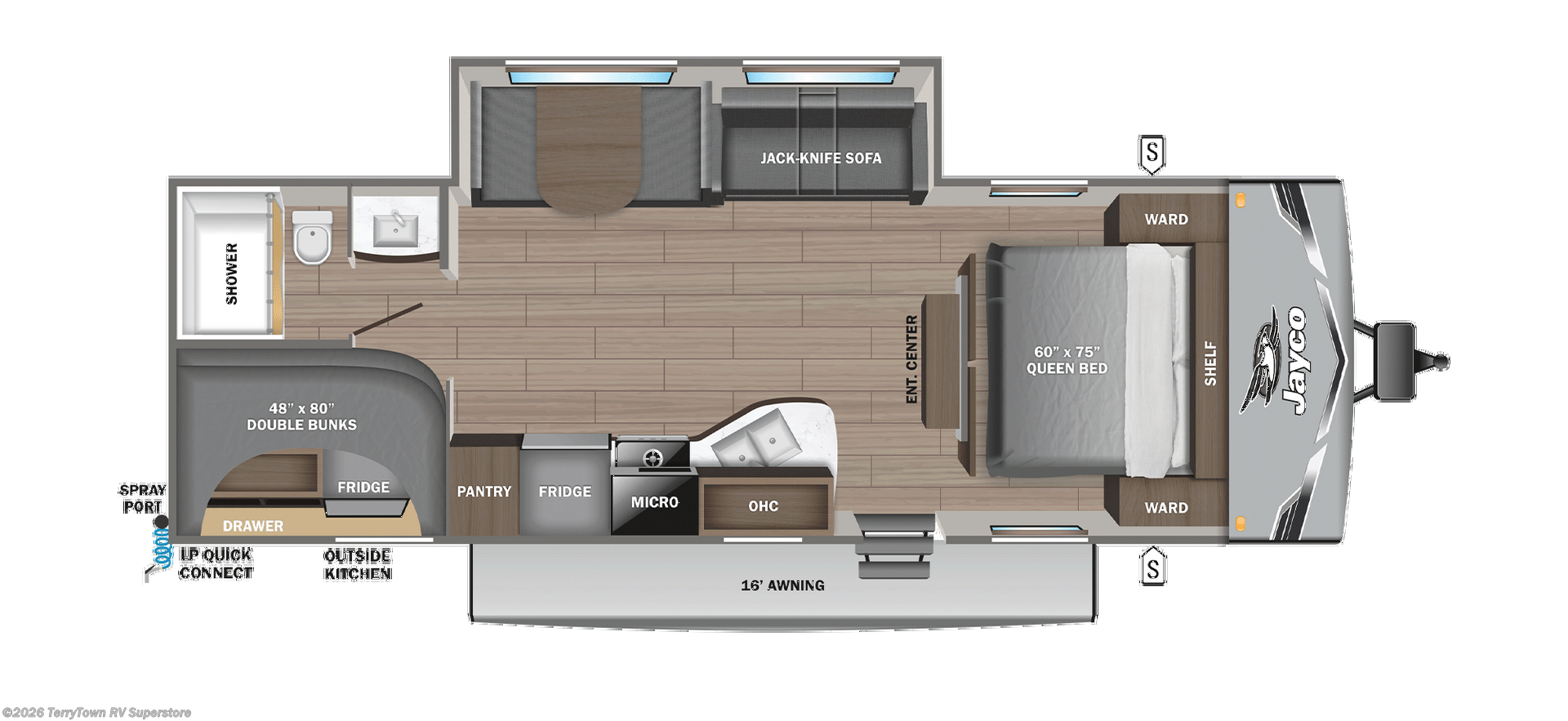 2027 Jayco Jay Flight SLX 261BHS - New Travel Trailer For Sale by TerryTown RV Superstore in Grand Rapids, Michigan