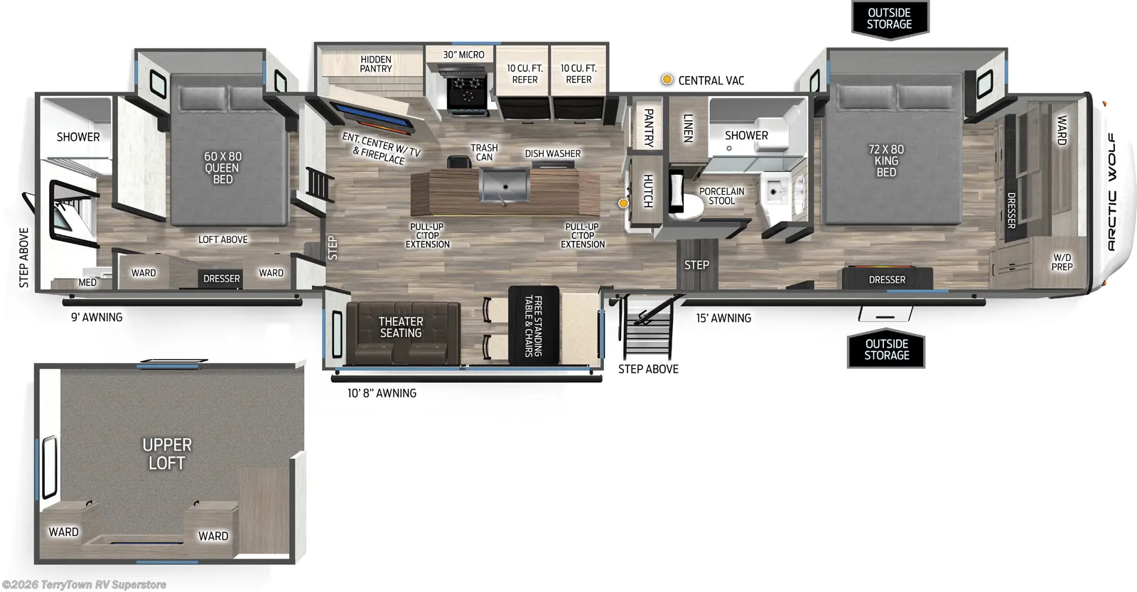 2027 Forest River Cherokee Arctic Wolf 38DST - New Fifth Wheel For Sale by TerryTown RV Superstore in Grand Rapids, Michigan