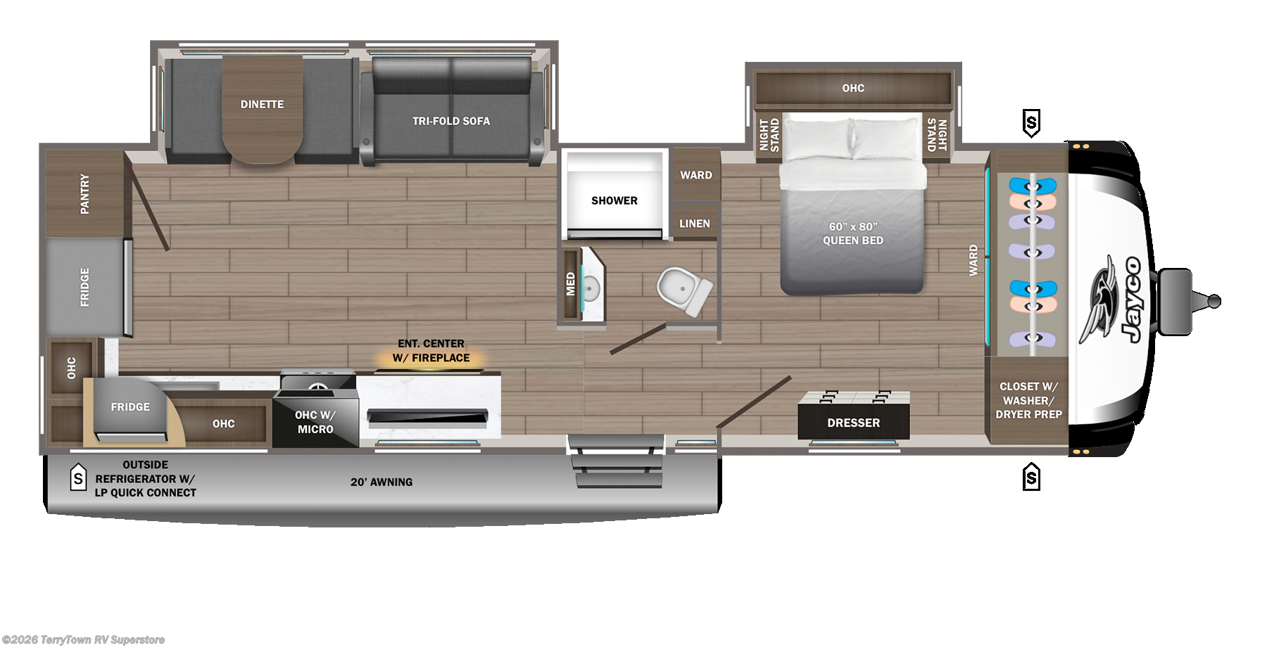 2027 Jayco Jay Feather 30RKB - New Travel Trailer For Sale by TerryTown RV Superstore in Grand Rapids, Michigan