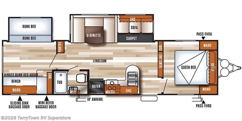2017 Forest River Wildwood 28CKDS - Used Travel Trailer For Sale by TerryTown RV Superstore in Grand Rapids, Michigan