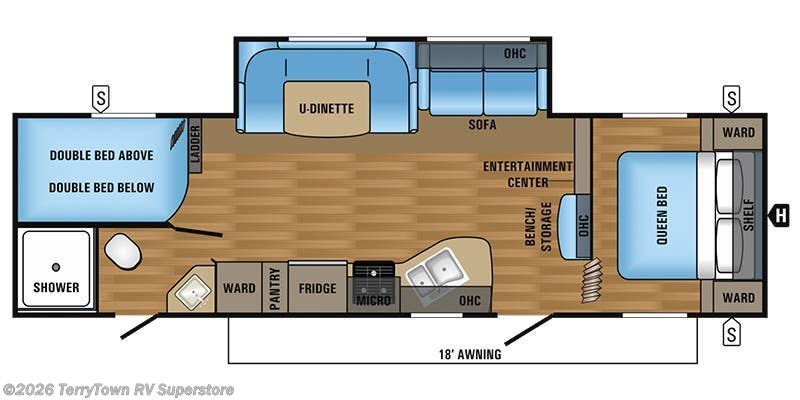 2017 Jayco Jay Flight SLX 287BHSW - Used Travel Trailer For Sale by TerryTown RV Superstore in Grand Rapids, Michigan