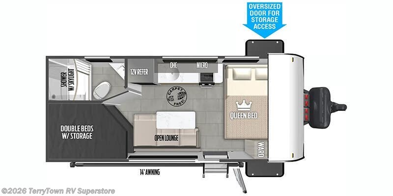 2025 Forest River Wildwood FSX 174DBLE - Used Travel Trailer For Sale by TerryTown RV Superstore in Grand Rapids, Michigan