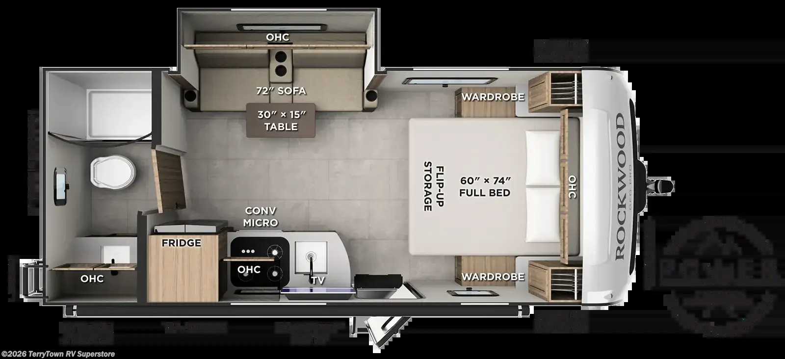 2027 Forest River Rockwood Geo Pro G20SFB - New Travel Trailer For Sale by TerryTown RV Superstore in Grand Rapids, Michigan