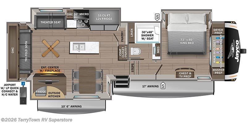2024 Jayco Eagle 317RLOK - Used Fifth Wheel For Sale by TerryTown RV Superstore in Grand Rapids, Michigan
