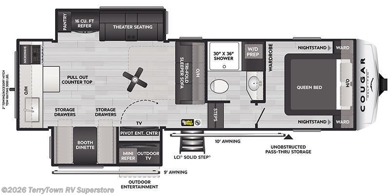 2027 Keystone Cougar Half-Ton 26RKE - New Fifth Wheel For Sale by TerryTown RV Superstore in Grand Rapids, Michigan