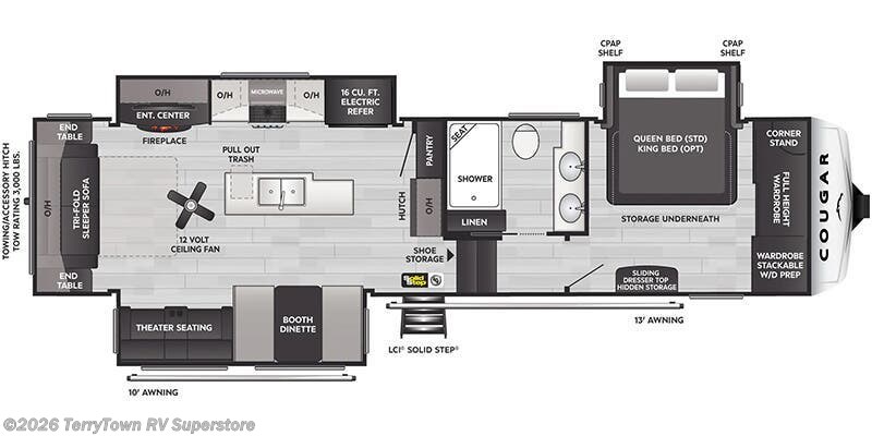 2027 Keystone Cougar 316RLS - New Fifth Wheel For Sale by TerryTown RV Superstore in Grand Rapids, Michigan
