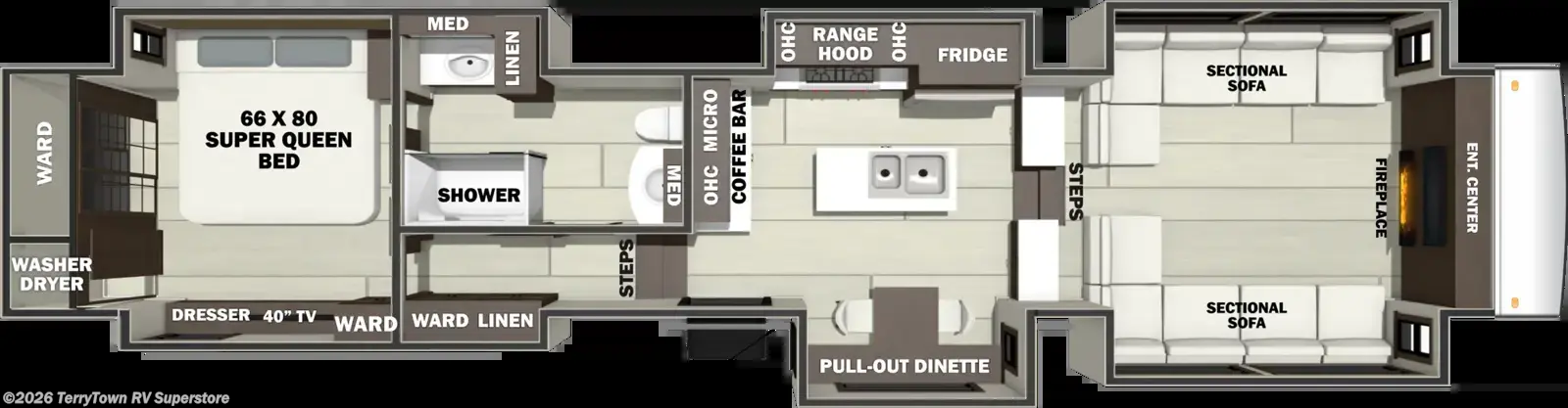 2027 Forest River RiverStone 45FLE - New Fifth Wheel For Sale by TerryTown RV Superstore in Grand Rapids, Michigan