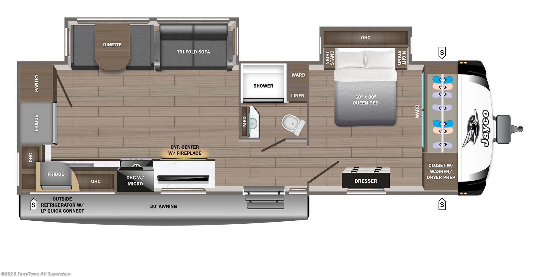 2027 Jayco Jay Feather 30RKB - New Travel Trailer For Sale by TerryTown RV Superstore in Grand Rapids, Michigan