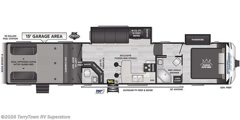 2025 Keystone Fuzion Impact 415 - Used Fifth Wheel For Sale by TerryTown RV Superstore in Grand Rapids, Michigan