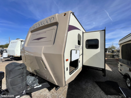 &lt;p&gt;VERY NICE 2018 MODEL TRAVEL TRAILER BY ROCKWOOD, LIGHTWEIGHT, SOLAR, PASS THROUGH STORAGE, TONS OF LIVAVLE SPACE WITH A FRONT CAP.&amp;nbsp; THIS FLOOR PLAN GENERATES TONS OF ROOM IN PART BECAUSE OF THE REAR BATH AND ALSO THE MURPHY BED!&amp;nbsp; GREAT TRAILER FOR UNDER 20K&lt;/p&gt;