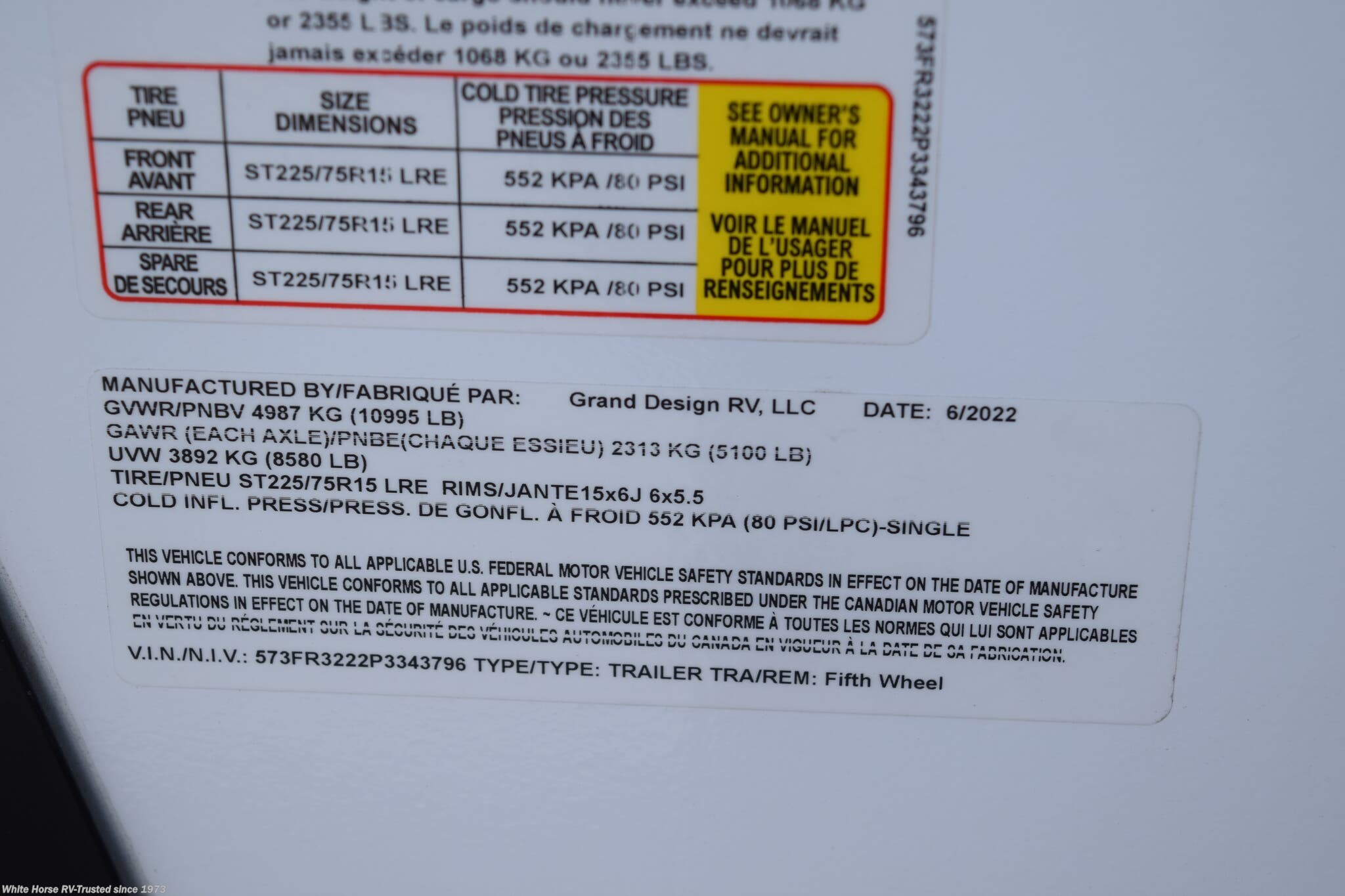RE4054 - 2023 Grand Design Reflection 150 Series 280RS Fifth Wheel for sale  in Egg Harbor City NJ