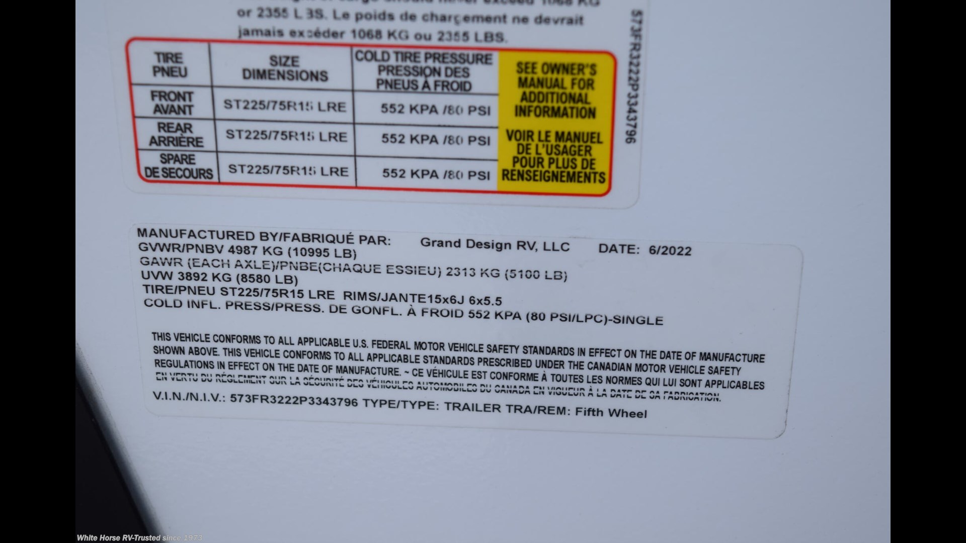 RE4054 - 2023 Grand Design Reflection 150 Series 280RS Fifth Wheel for sale in Egg Harbor City NJ RE4054 - 2023 Grand Design Reflection 150 Series 280RS Fifth Wheel for sale in Egg Harbor City NJ