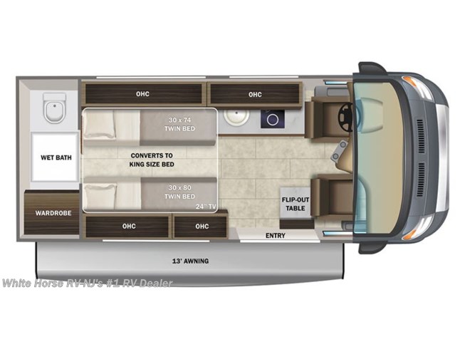 2023 Entegra Coach Ethos Li 20TL floorplan image
