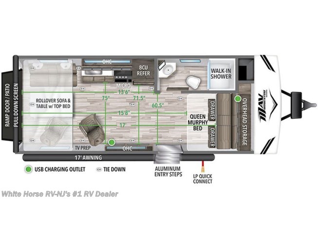 2023 Grand Design Momentum MAV 22MAV floorplan image