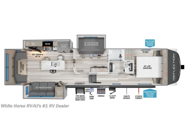 2024 Grand Design Reflection 324MBS - New Fifth Wheel For Sale by White Horse RV Center in Egg Harbor City, New Jersey