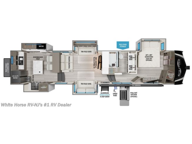2024 Grand Design Solitude 390RK - New Fifth Wheel For Sale by White Horse RV Center in Egg Harbor City, New Jersey