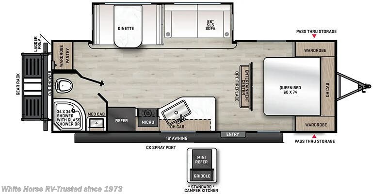Floorplan of 2026 Coachmen Catalina Legacy Edition 243RBS