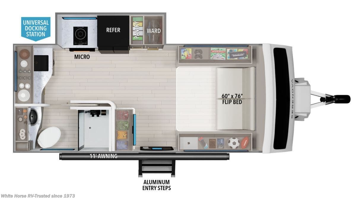 2026 Grand Design Serenova 150HL - New Travel Trailer For Sale by White Horse RV Center in Egg Harbor City, New Jersey features Medicine Cabinet, Booth Dinette, CO Detector, Roof Vents, Queen Bed