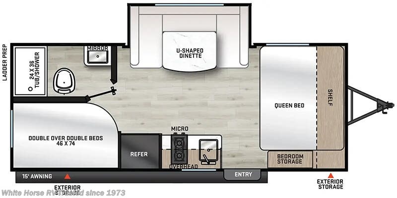 Floorplan of 2026 Coachmen Catalina Summit Series 7 184BHSX