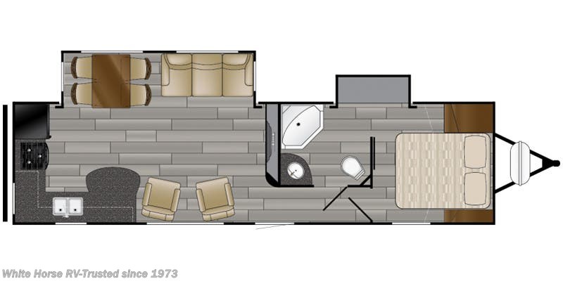 Floorplan of 2018 Heartland Prowler 29P RKS