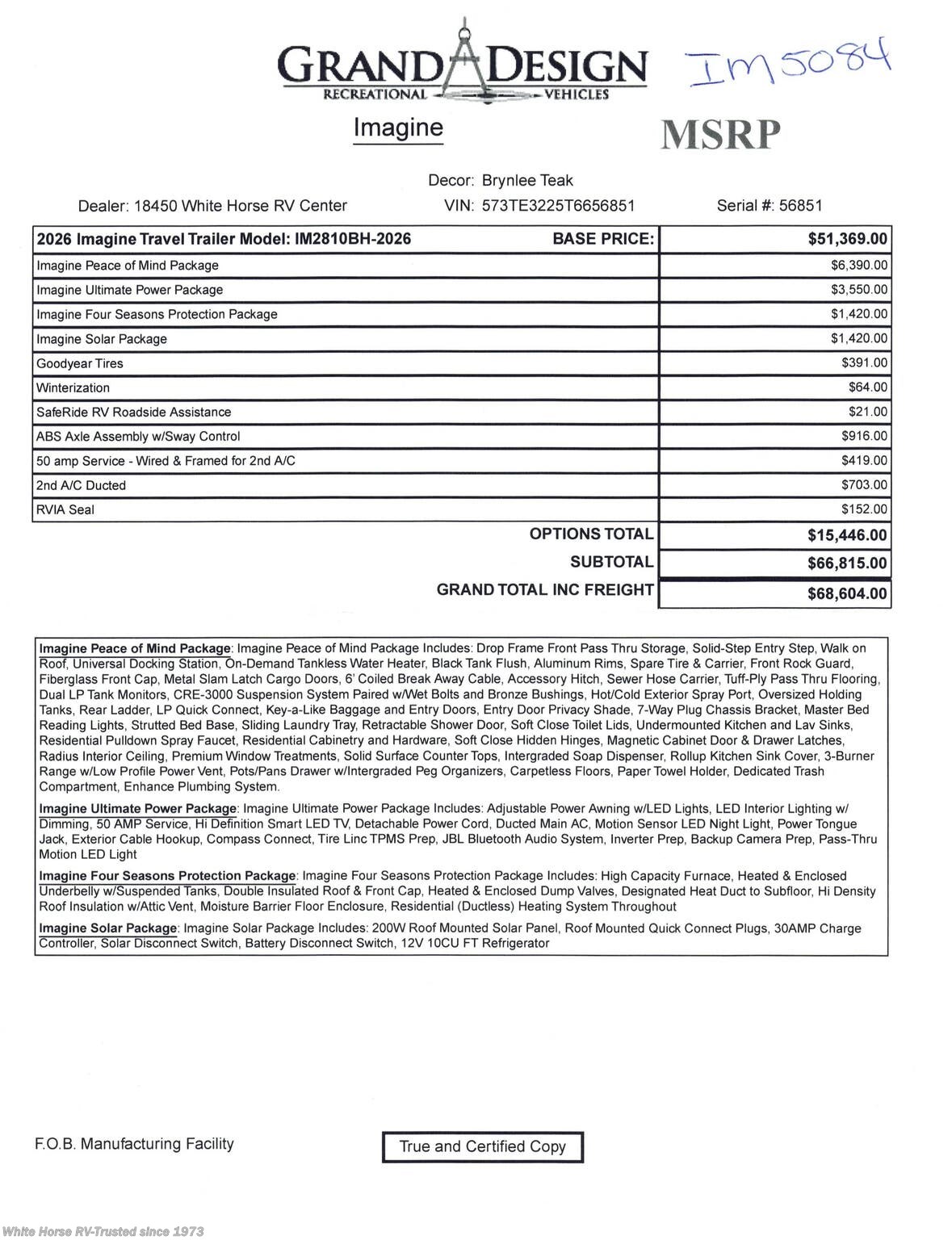 2026 Imagine 2810BH by Grand Design from White Horse RV Center in Egg Harbor City, New Jersey