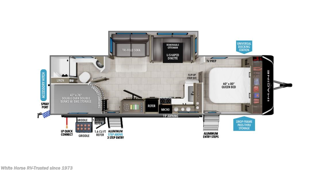 Floorplan of 2026 Grand Design Imagine 2800BH