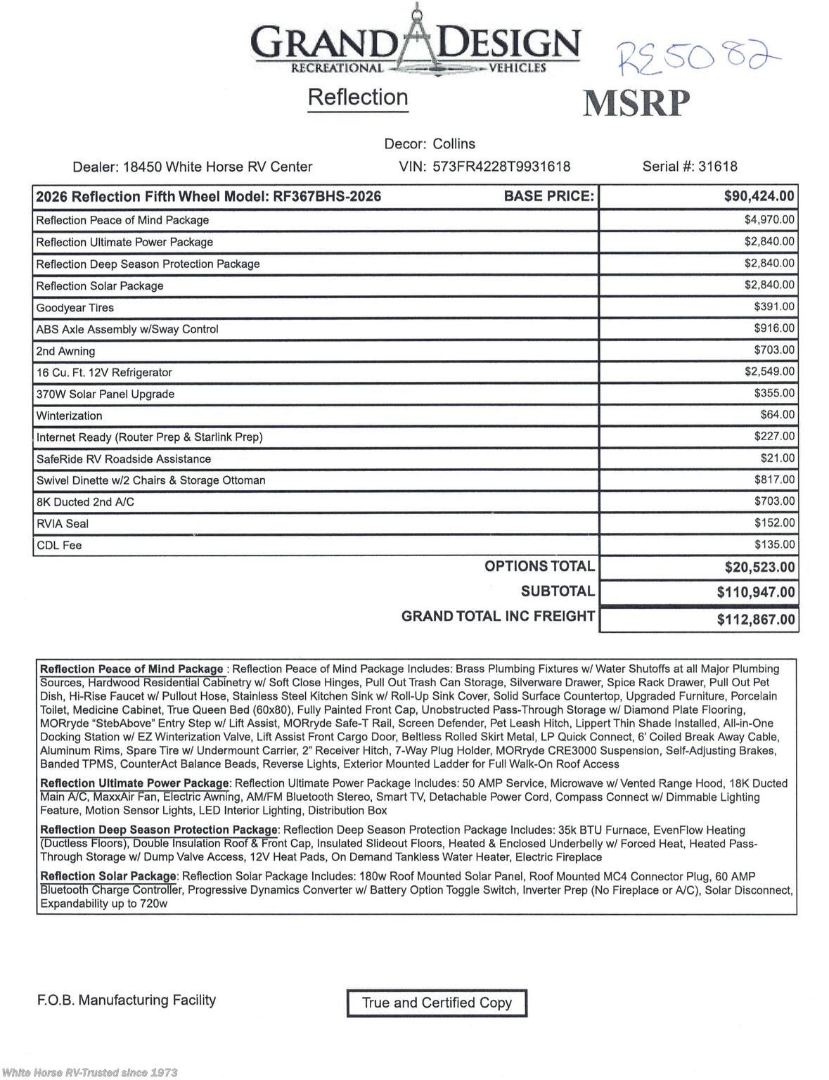 2026 Reflection 367BHS by Grand Design from White Horse RV Center in Egg Harbor City, New Jersey