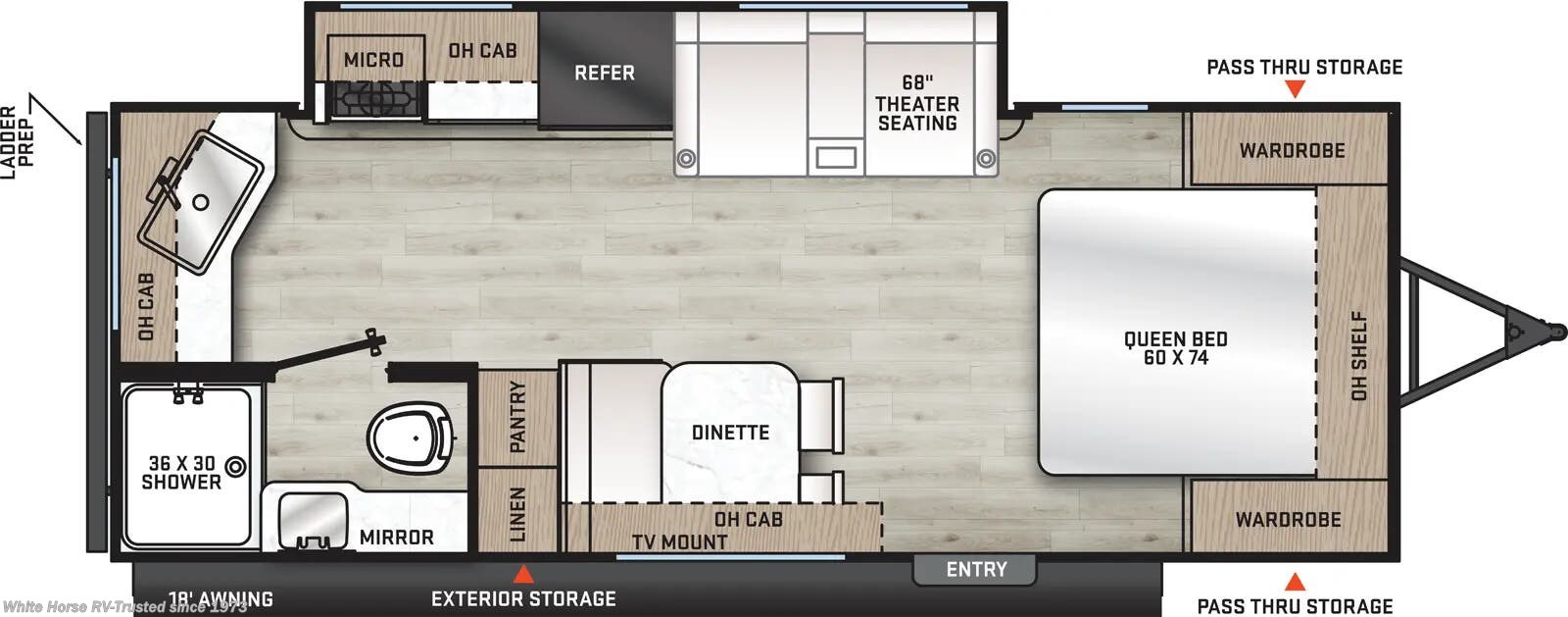 Floorplan of 2026 Coachmen Catalina Summit Series 8 221MKE