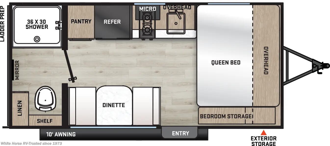 Floorplan of 2026 Coachmen Catalina Summit Series 7 154RBX