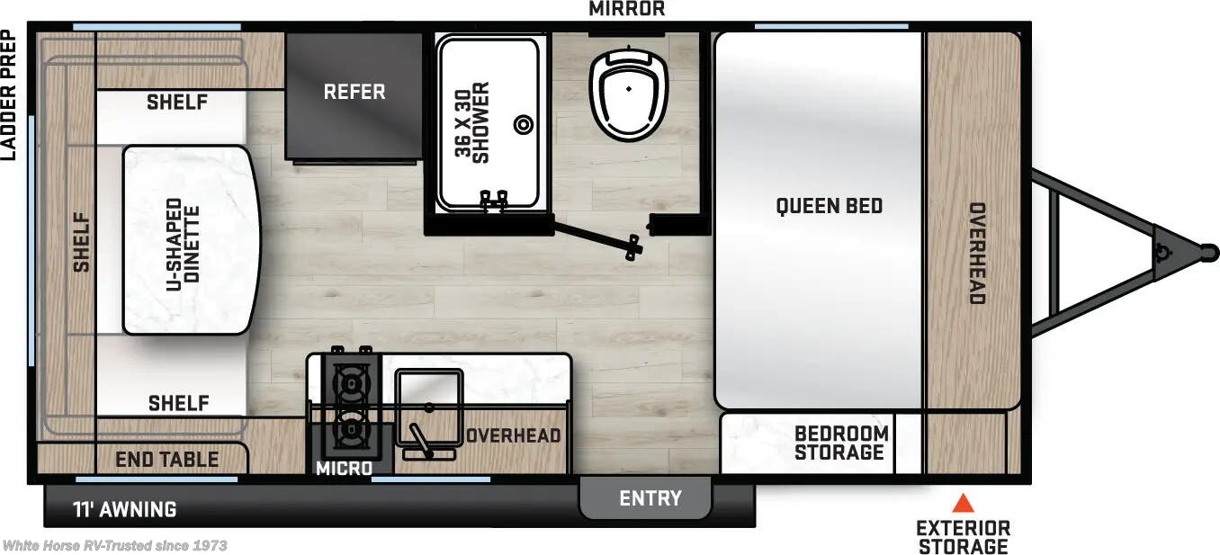 Floorplan of 2026 Coachmen Catalina Summit Series 7 154RDX