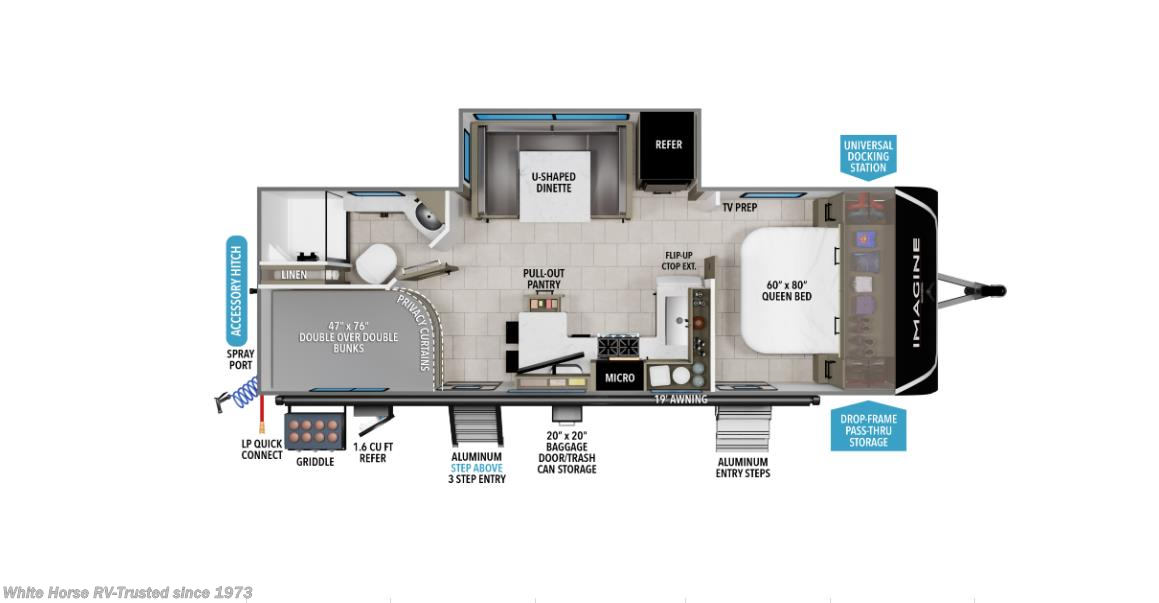 Floorplan of 2026 Grand Design Imagine 2470BH