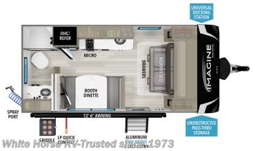 Floorplan of 2024 Grand Design Imagine AIM 15RB