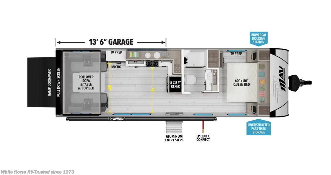 Floorplan of 2026 Grand Design Momentum MAV 27MAV