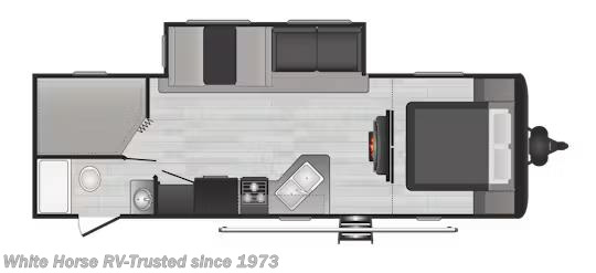 Floorplan of 2021 Keystone Hideout Cottage 272BH