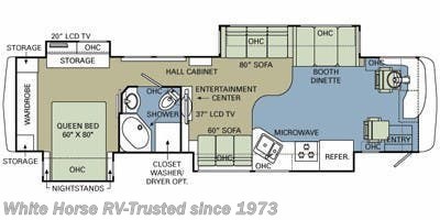 2008 Holiday Rambler Ambassador 40SKQ - Used Class A For Sale by White Horse RV Center in Egg Harbor City, New Jersey features Ladder, Power Awning, Water Heater, 50 Amp Service, Leveling Jacks