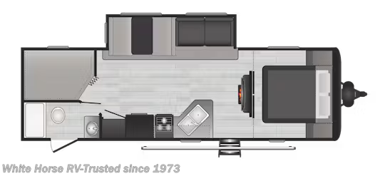 Floorplan of 2021 Keystone Hideout 272BH