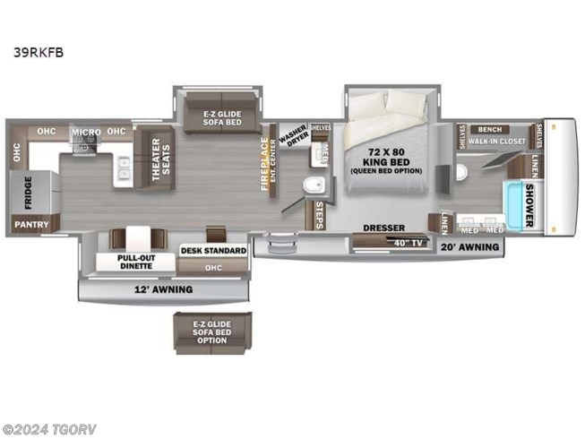 2023 Forest River RiverStone 39RKFB - New Fifth Wheel For Sale by TGORV in Greeley, Colorado