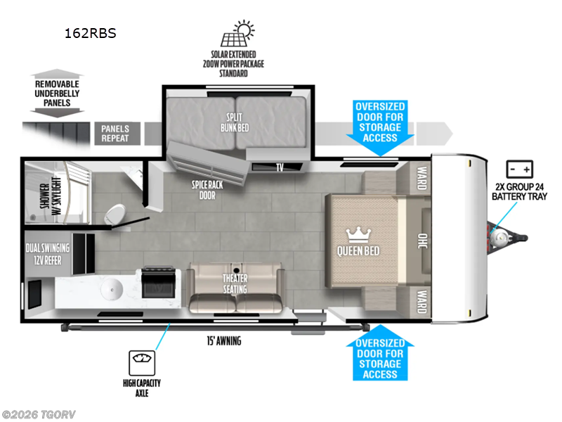 2026 Forest River Wildwood FSX 162RBS - New Travel Trailer For Sale by TGORV in Greeley, Colorado features Slideout