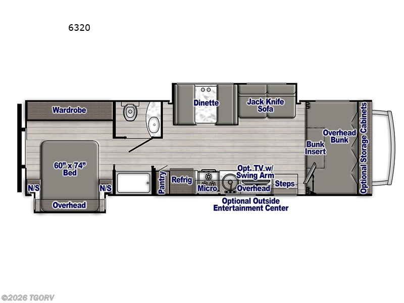 2026 Gulf Stream Conquest Class C 6320D - New Class C For Sale by TGORV in Greeley, Colorado features Slideout