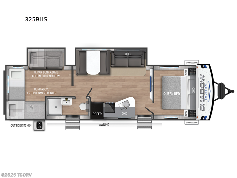 2024 Cruiser RV Shadow Cruiser 325BHS - Used Travel Trailer For Sale by TGORV in Greeley, Colorado features Slideout