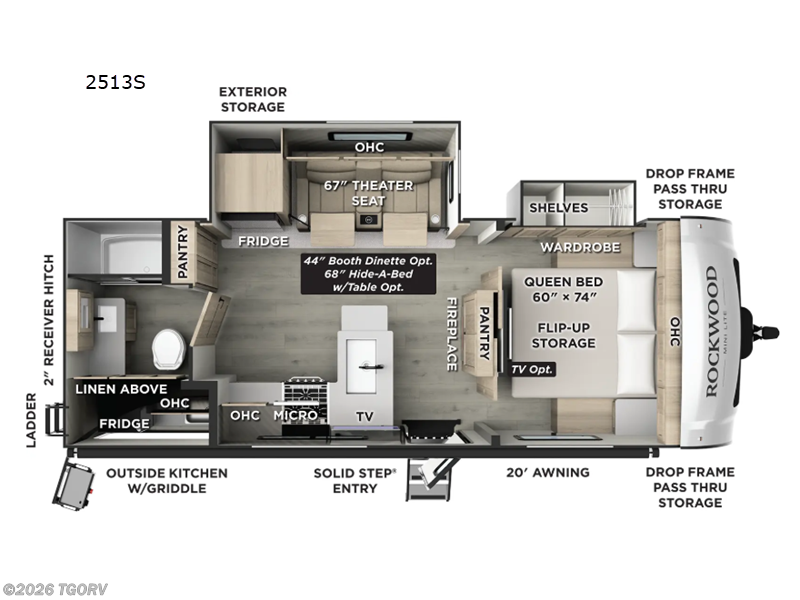 2026 Forest River Rockwood Mini Lite 2513S - New Travel Trailer For Sale by TGORV in Greeley, Colorado features Slideout