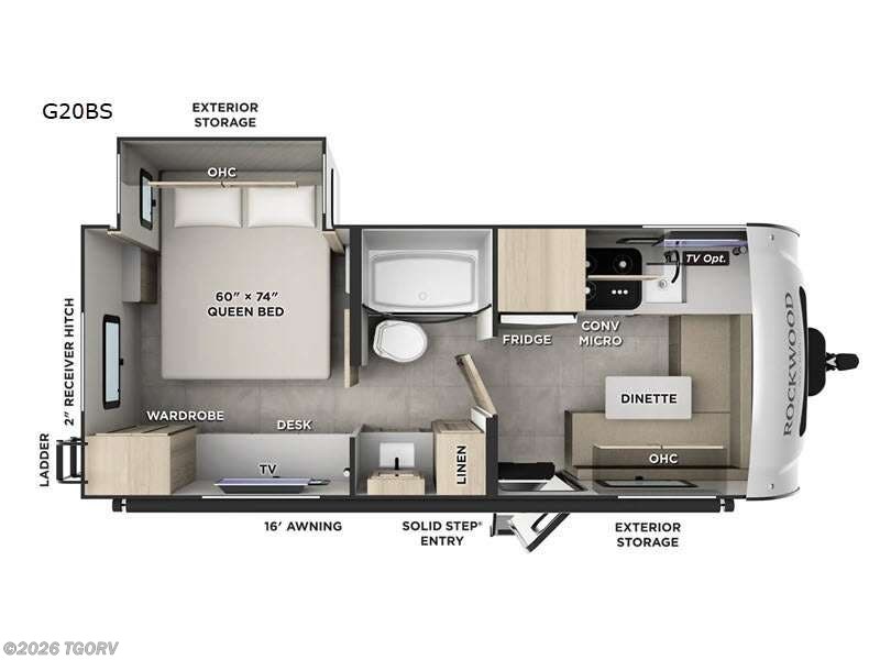 2026 Forest River Rockwood Geo Pro G20BS - New Travel Trailer For Sale by TGORV in Greeley, Colorado features Slideout