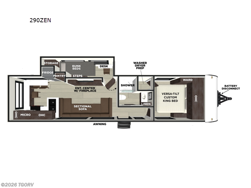 2026 Forest River Wildwood 290ZEN - New Travel Trailer For Sale by TGORV in Greeley, Colorado features Slideout