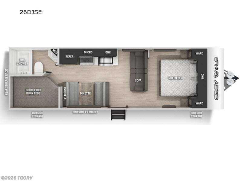 2021 Forest River Cherokee Grey Wolf 26DJSE - Used Travel Trailer For Sale by TGORV in Greeley, Colorado