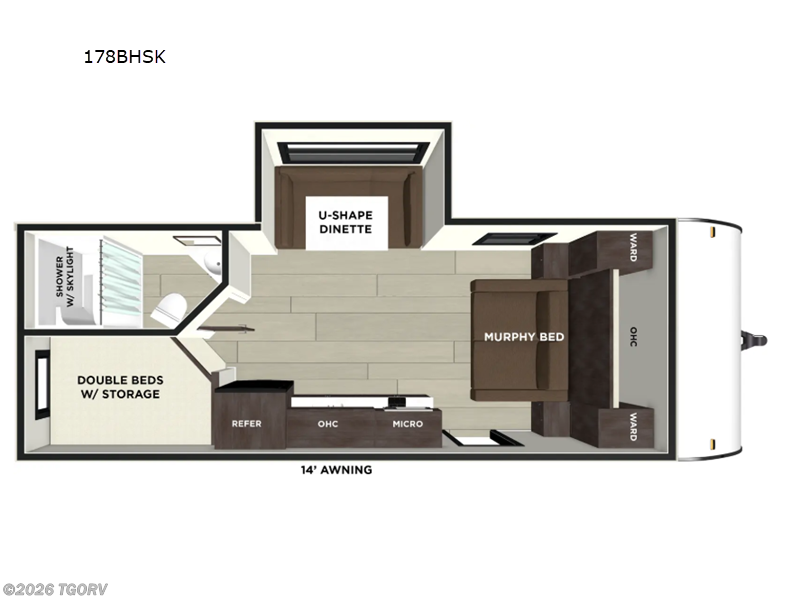 2026 Forest River Wildwood FSX 178BHSK - New Travel Trailer For Sale by TGORV in Greeley, Colorado features Slideout