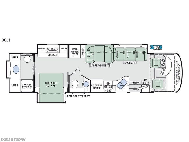 2019 Thor Motor Coach Palazzo 36.1 - Used Class A For Sale by TGORV in Greeley, Colorado features Slideout