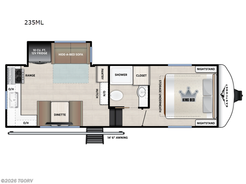 2026 East to West Tandara 235ML - New Fifth Wheel For Sale by TGORV in Greeley, Colorado features Slideout