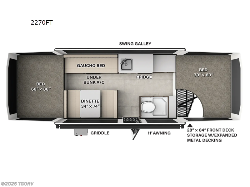 2026 Forest River Rockwood Freedom Series 2270FT - New Popup For Sale by TGORV in Greeley, Colorado