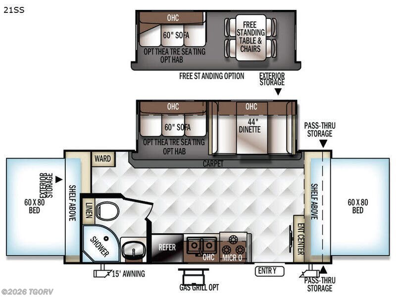 2017 Forest River Rockwood Roo 21SS - Used Travel Trailer For Sale by TGORV in Greeley, Colorado features Slideout